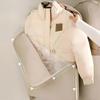 Hanging Garment Bag Space Saving with Self-Compression Zipper for Down Jacket and Dress, Large Vacuum Storage Bags for Clothes, Long Covers