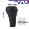 5 speed Manual Plastic Gear Knob 12mm Stick Hole Black for Series 1 to