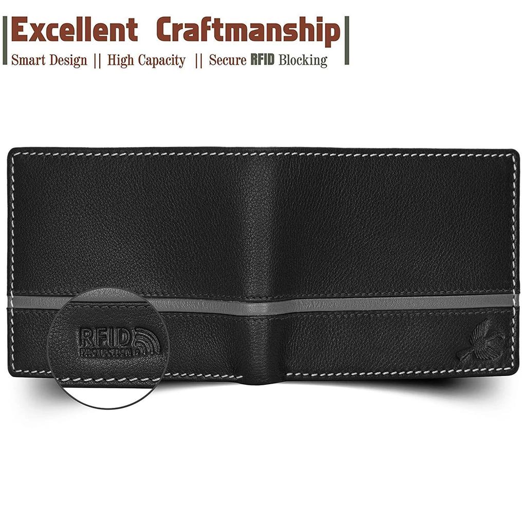 Denial Leather Wallet For Men | Wallets Men With Rfid Blocking | Mens Wallet (Pn152), Multicolor