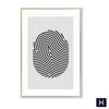 Arte Nordico Impronta Digitale Tela Poster Pittura Minimalista Stampa Astratta Immagine da Parete Nero Grigio Moderno Casa Decorazione Stanza