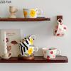 Cute Cartoon Pattern Ceramic Mugs Creative Cup Dining Table Coffee Mug Milk Cups Afternoon Tea Teacup Fruits Juice Container