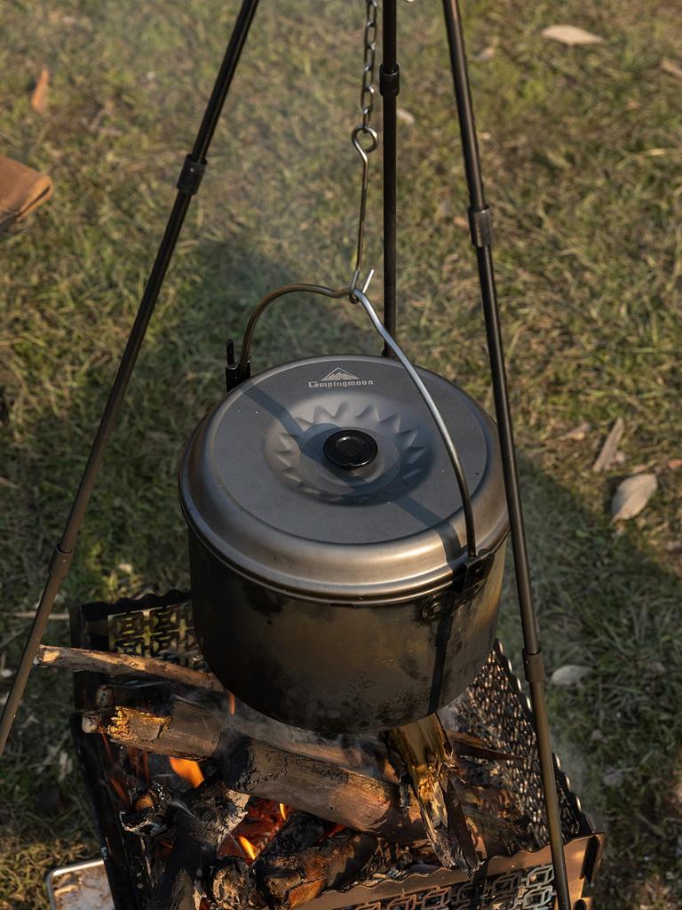 Camping Moon Aluminum Hanging Pot Medium Aluminum Pot Aluminum Pot Cooking Imoni Camping MC230 (CAMPING MOON) 4.0L