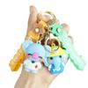 Adorable Cartoon Animal Keychain Cute Bag Charm Rubber Key Accessory Couple Key Holder