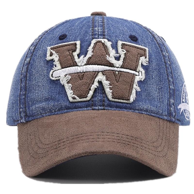 Unisex Washed Cotton Baseball Cap W Letter Embroidery Outdoor Casual Classic Hat for Women And Men