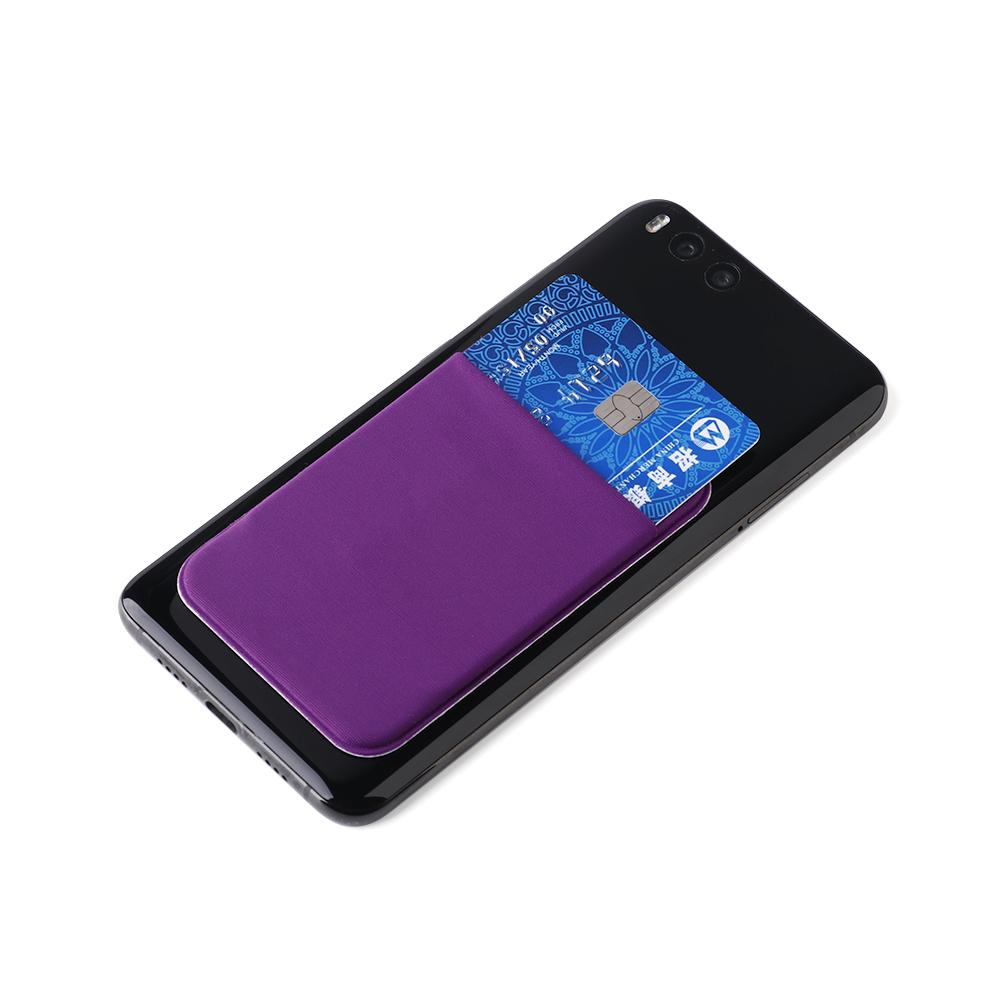 Stretch Fit most Phone Cell Phone WalletSticker Adhesive Case Phone Card Holder Cellphone Pocket