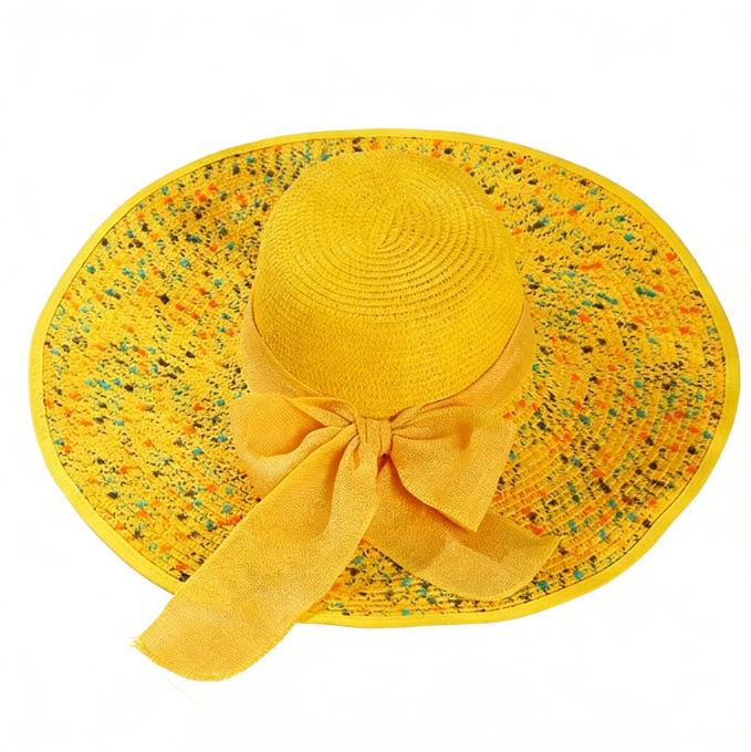 My Extreme Outdoor Activities Women's Watermelon Red Summer Korean Style Straw Hat Wide Brim Sun Hat New Arrival Beach Uv Protection Outdoor Visor Cap 56-58Cm