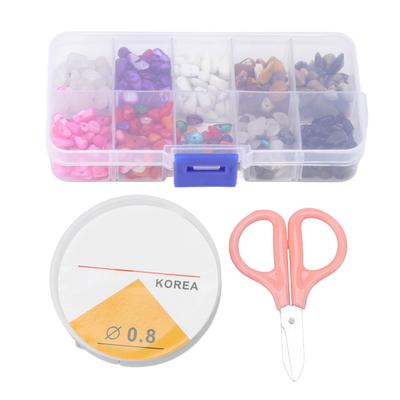 Chip Stone Beads Irregular Shape Multi Colors Toxic Free Crushed Beads with Box for DIY Jewelry Fish Tank Decor