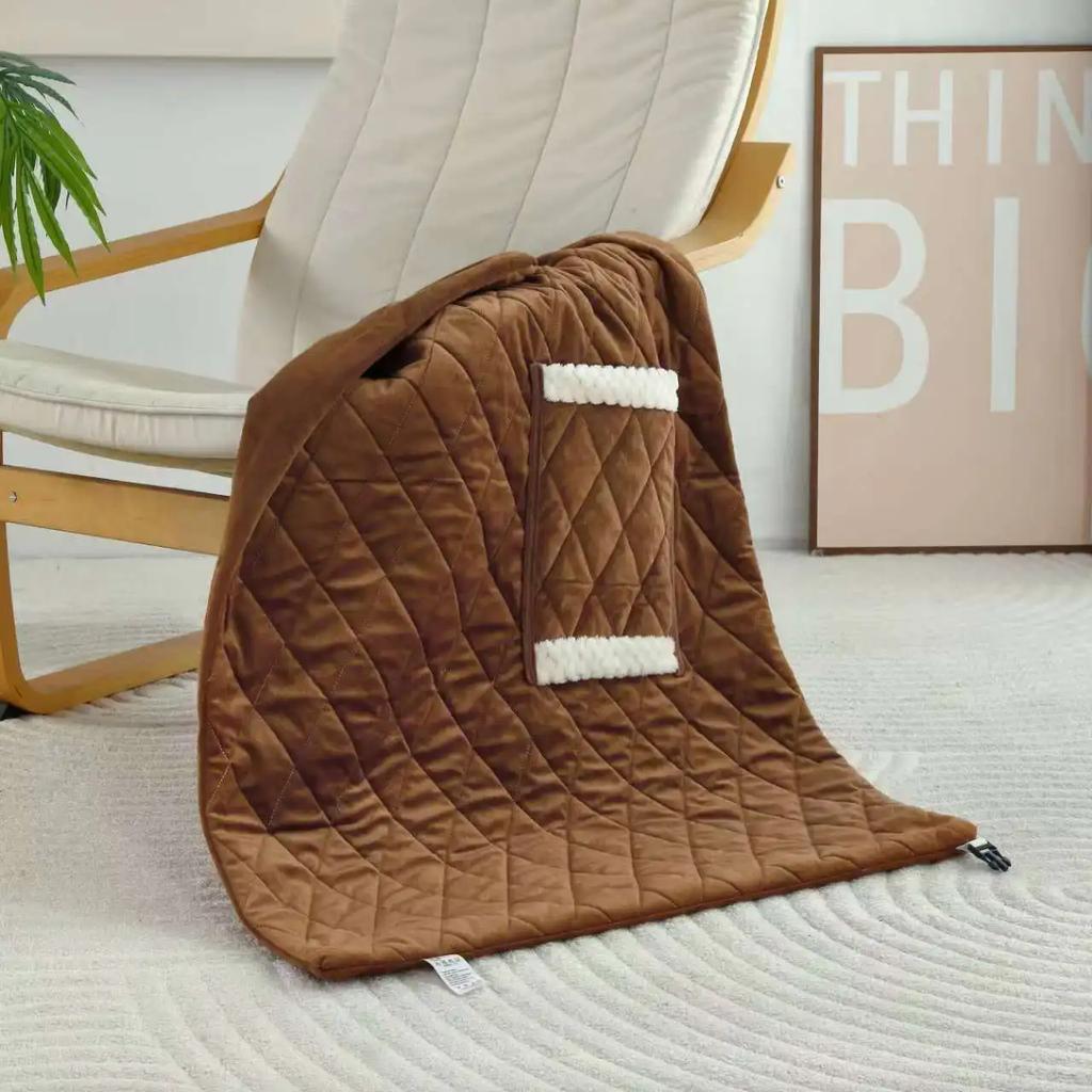 Battery Heated Blanket Usb Heated Blanket Washable Electric Blanket Electric Throw Rechargeable Heated Blanket For Family