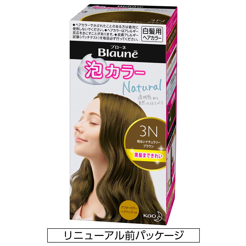Blaune Foam Color 3N Light Naturally Brown 108ml 1 Bottle [Quasi-drug] (x 1)
