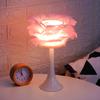 Warm Nordic Small Table Lamp, Bedroom, Bedside Romantic and Creative Feather Lamp, Small Night Lamp, Ins Girl