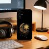 Divination Moon and Sun Patterns Phone Case For Samsung S25,S24,S21,S22,S23,S30,Ultra,S20,Plus,Fe,Soft Silicone Black Cover