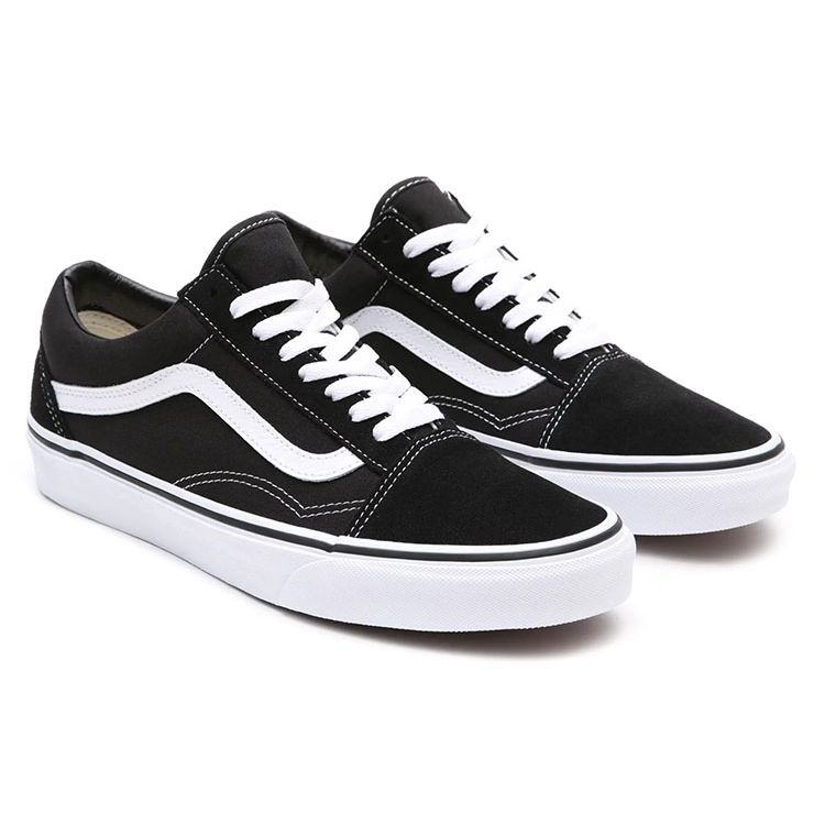 Vans Old Skool Wide Black White Unisex Sneakers VN0000T8BMX