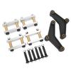 Anhänger-Aufhängungs-Kit K71 359 00 Heavy Duty Metallachse Blattfederaufhängung Überholsatz für Tandemachse mit 1-3/4 Zoll Breite