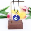 Pu Leather Chains Drop Shaped Lucky Fashion Jewelry Clavicle Chains Demon Eye Blue Eyes Necklace