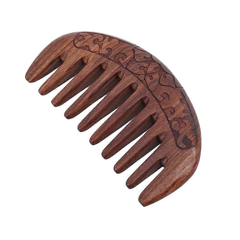 Natural Comb Wooden Wide Tooth Hair Comb Detangler Sandalwood Waist