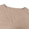 Men's Loose And Comfortable V-neck Short Sleeved Workwear With Tie Up Top And Waist Cinching Beauty Suit Set