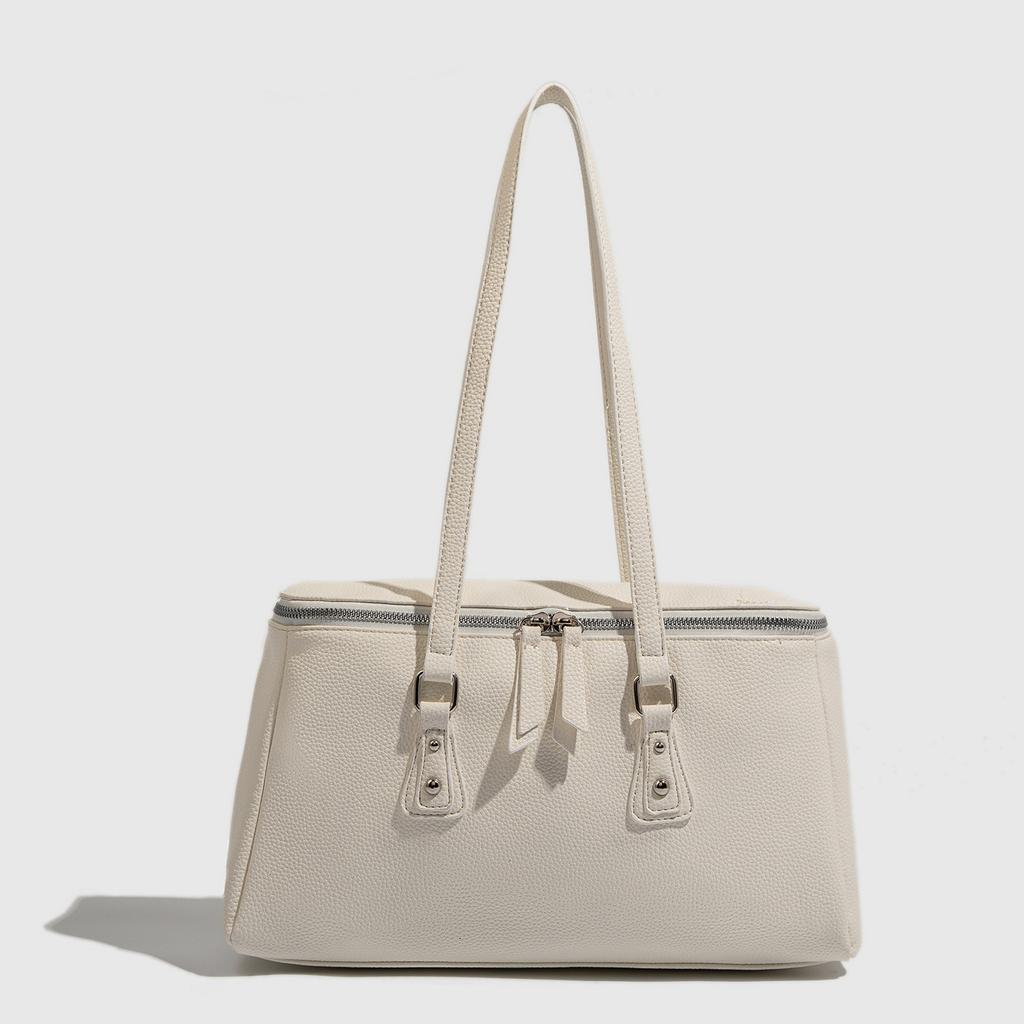 New shoulder bag women's ins simple large-capacity solid color tote bag fashionable and versatile work commuter bag