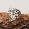 Fashion Retro Exaggerated Cold Style Venus Sculpture Half Face Open Ring