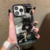 New Cute Black Cat Graphic Montage Laser Phone Case For iPhone 17 15 16 Pro Max Plus 14 13 12 Mini 11 Pro Max Shockproof Cover