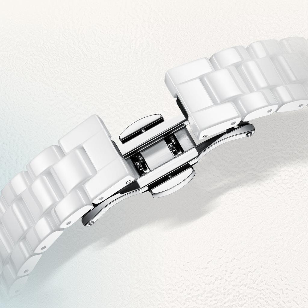 Mark Huafei Ceramic Watch Women's Quartz Watch Exquisite, Simple, Fashionable, High End, Waterproof Brand Watch