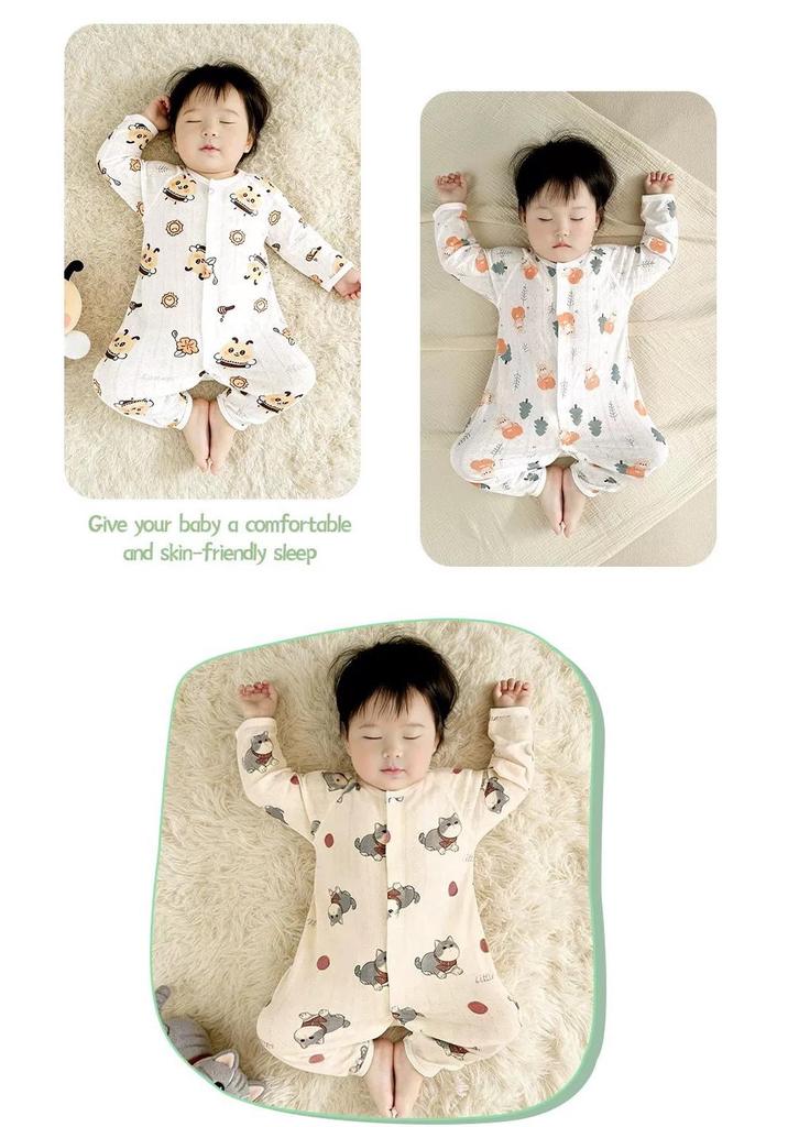 Summer Newborn Bamboo Jumpsuit - Thin, Long Sleeve Pajamas Romper