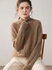 Pure Cashmere Women's Loose Knit Zipper Cardigan Sweater