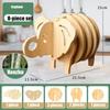 Multi Wood Tray Wood Saucer Flower Pot Tray Cup Pad Coaster Plate Kitchen Decorative Plate Creative Coaster Coffee Cup Mat