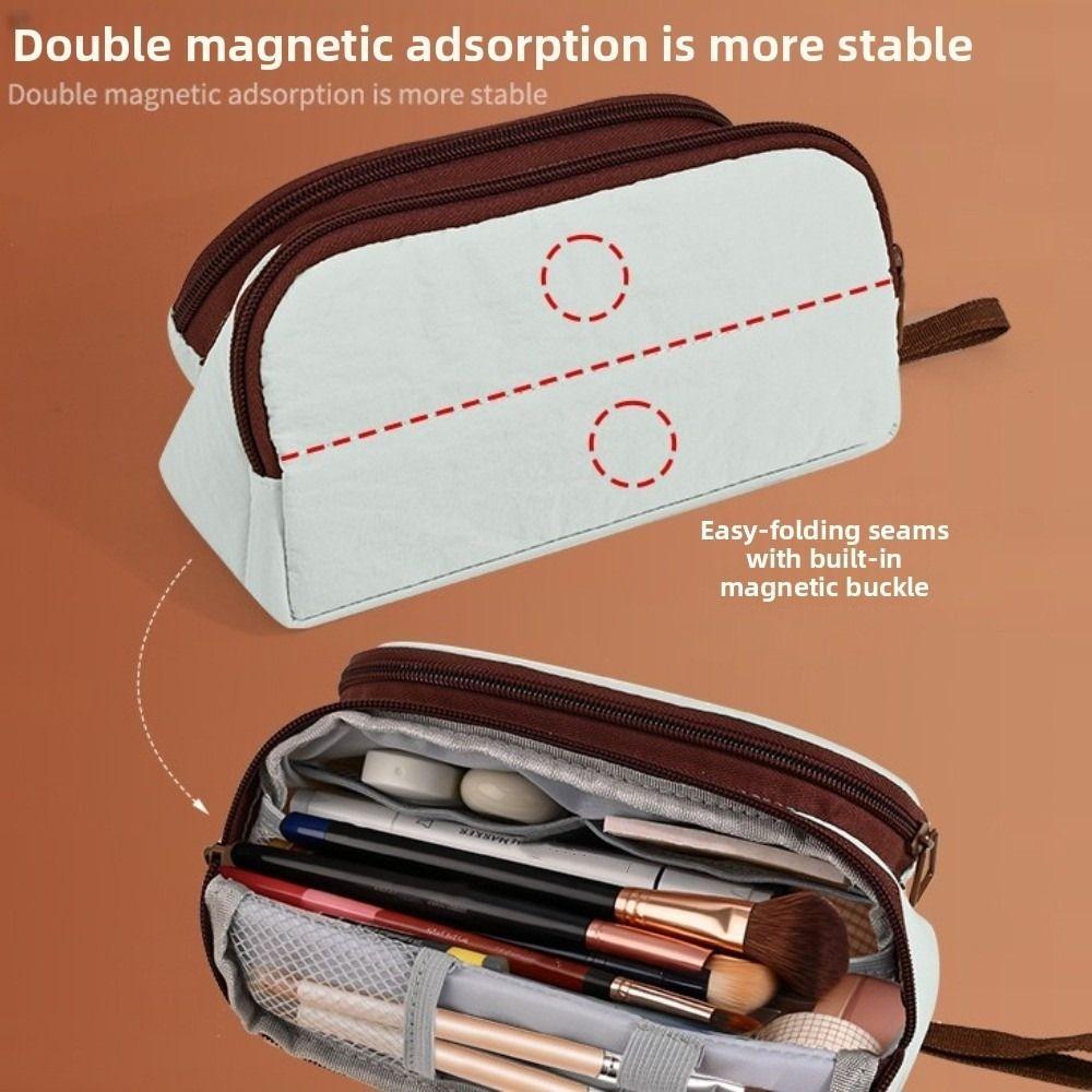 Bowknot Korean Style Pen Pouch Triangle Pencil Bag Cosmetic Pouch Pencil Case  Student Stationery