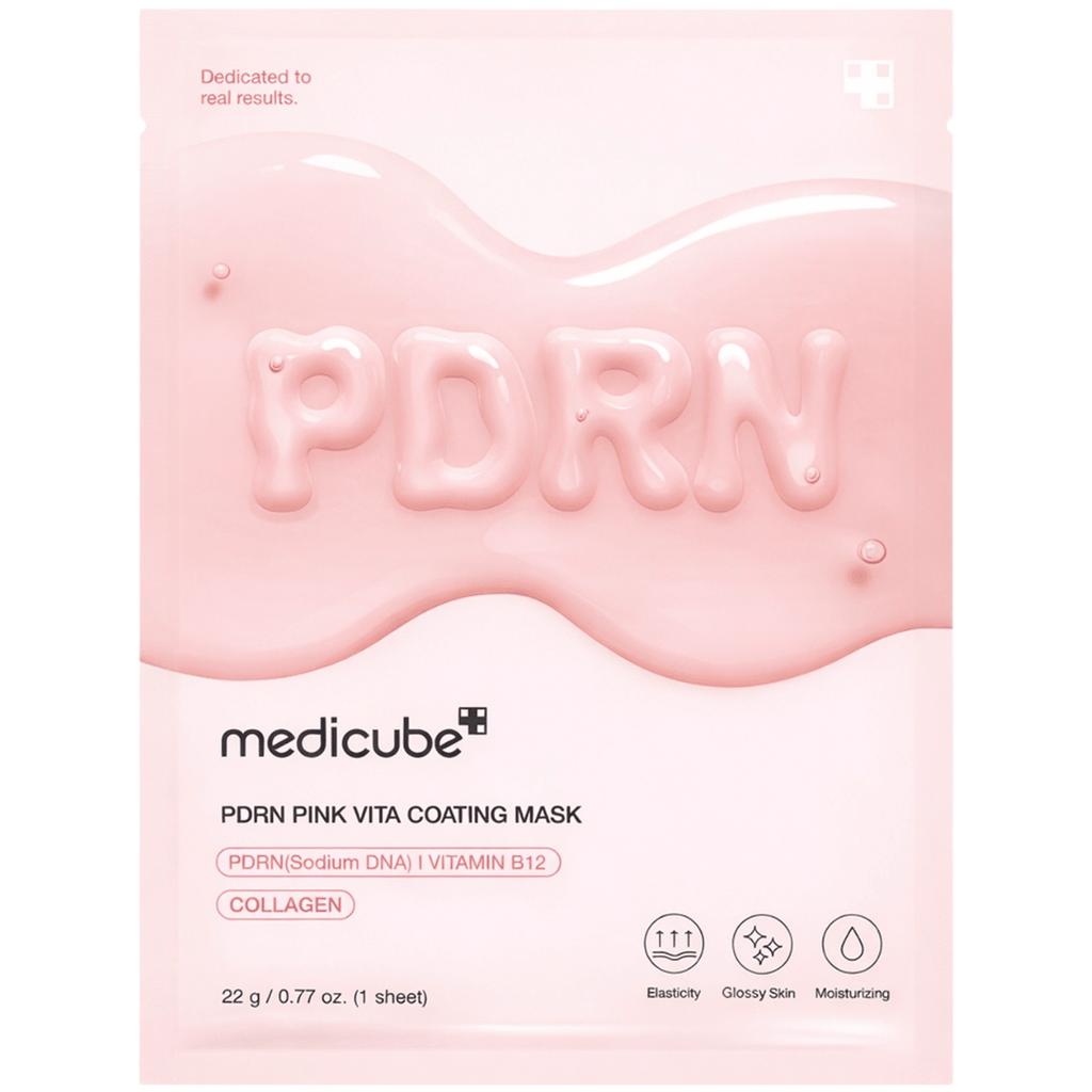 Medicube PDRN Pink Vita Coating Mask 22 g rozświetlająca maska w płachcie
