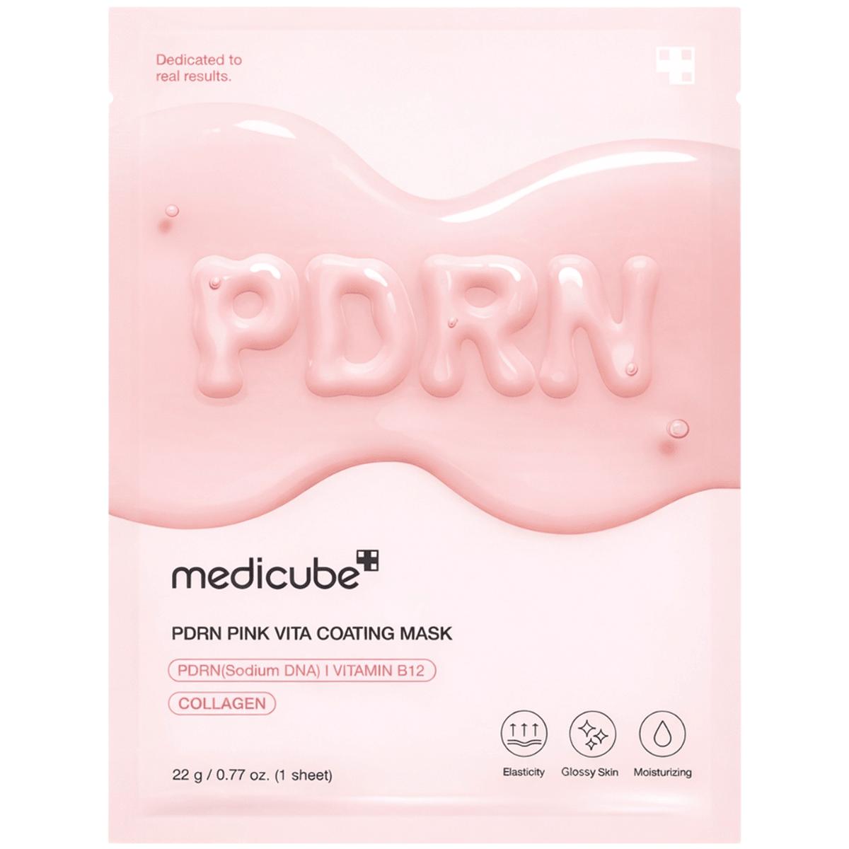

Medicube PDRN Pink Vita Coating Mask 22 g rozświetlająca maska w płachcie