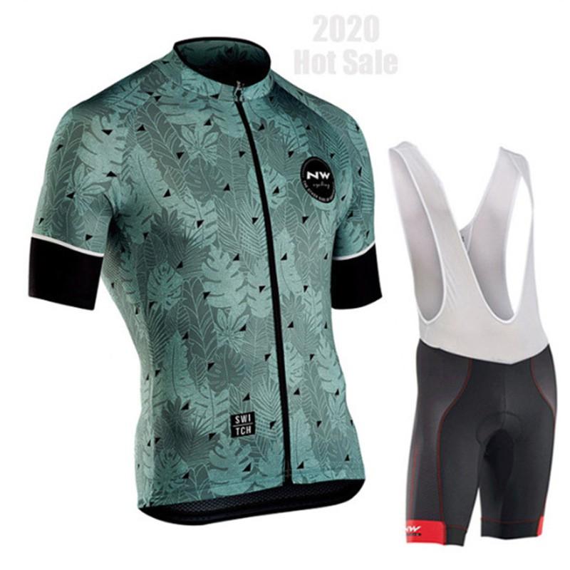Mens Cycling Jersey Set With Straps Short Sleeve Slim Fit Bike Wear