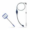 Fishing Net Scoop Long Handle Fine Mesh Skimming Rounded Corners Aquarium Water Changer Non Electric