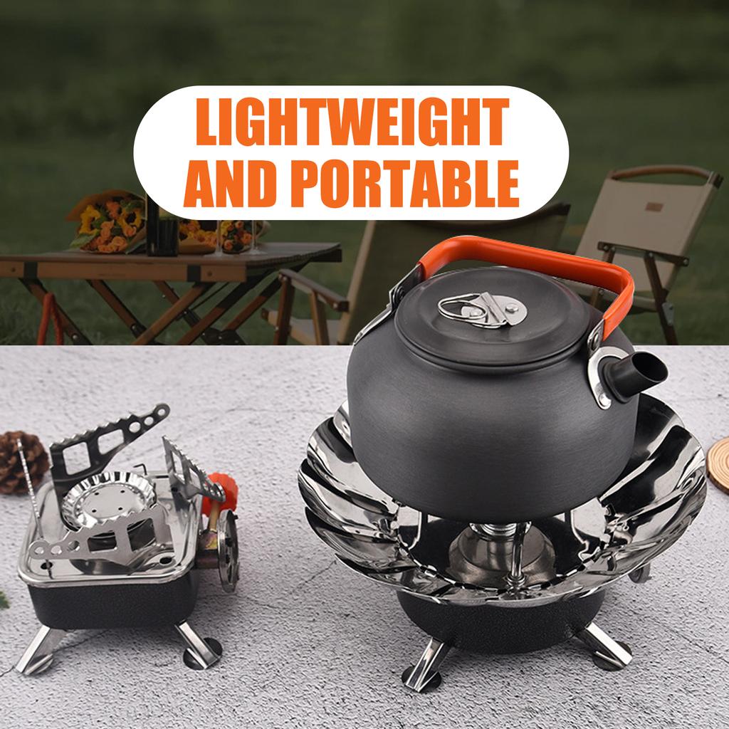 Mini Square Cooktop for Camping and Hiking Gas Stove Folding Gas Cooktop Lightweight for Outdoor Cooking Easy to Carry