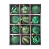 12pc Painted Christmas Ball Set - 6cm Ornaments for Tree & Holiday Decor