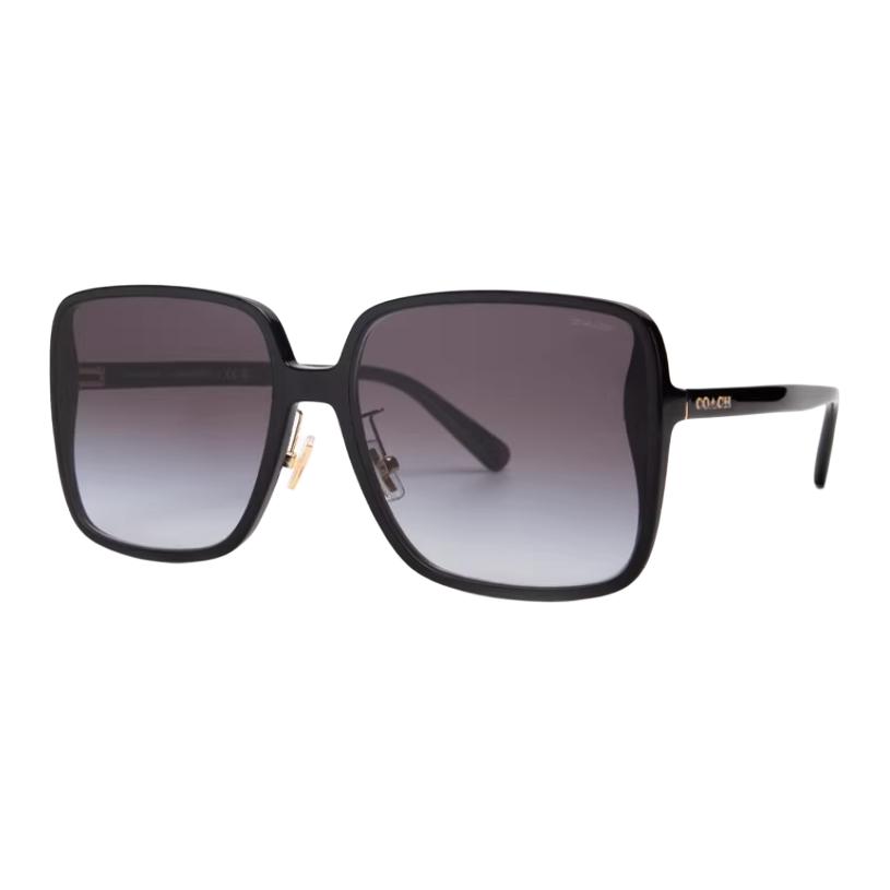 Coach Square Sunglasses With Logo Unisex sunglasses Black OHC8368D_5002/8G F,Black