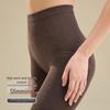 High-Waisted Tummy-Control Butt-Lifting Grey Cotton Tights - Women's Plus Velvet Thick Warmth Pantyhose for Autumn/Winter