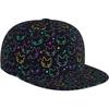 Colorful Neon Cat Pattern Baseball Cap for Men Women Adjustable Snapback Sun Dad Cap Lightweight Unisex for Summer