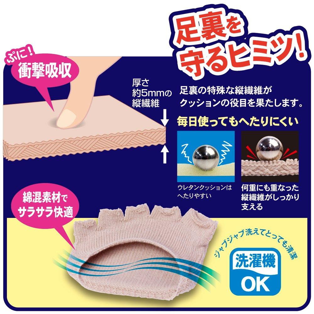Alphax Foot Sole Protection Cotton Foot Blister Pads Made In Japan Support, Pads, Blend, Washable, (1 Pair), Beige,