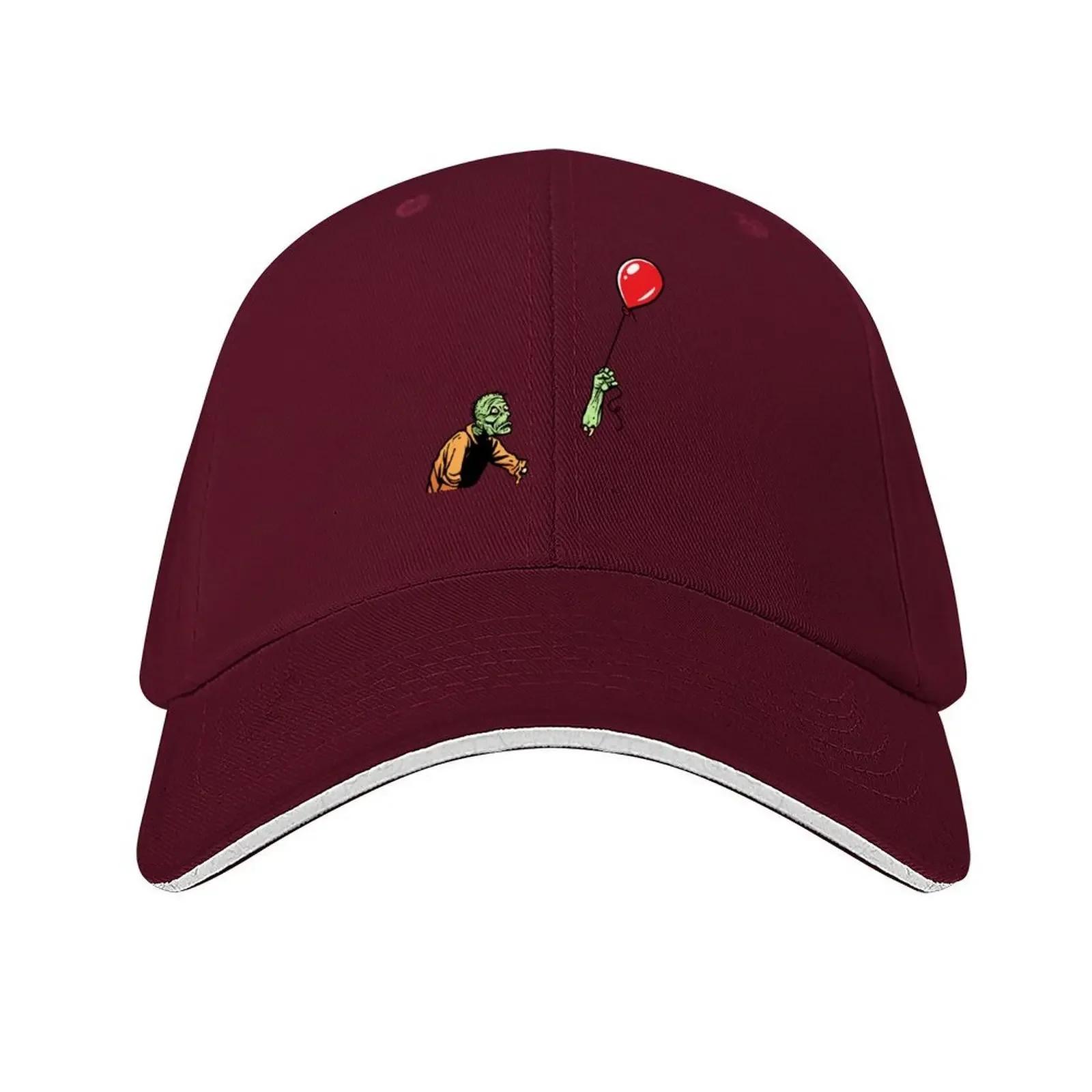 Sad Zombie with Balloon Classic TShirt Baseball Cap Golf Hat Unisex Ball Cap New In Hat beach hat Womens Beach Visor Unisexs
