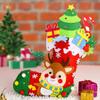 Non-woven Fabric DIY Christmas Stocking Snowman Portable Elk Xmas Bag  Party
