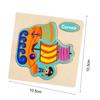 Baby Montessori Toys 3d Wooden Puzzle Cartoon Animal Traffic Jigsaw Puzzle Early Learning Educational Toys for Children Gift