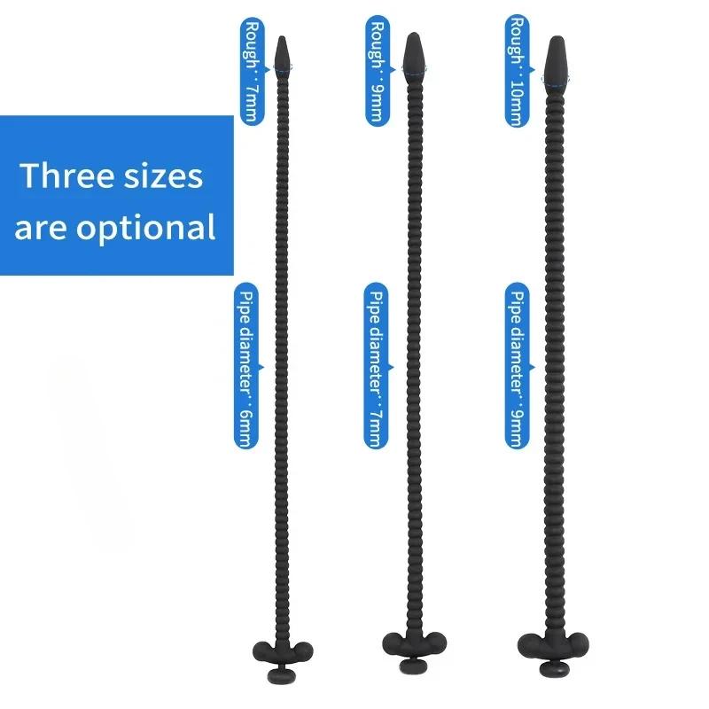 Silicone Horse Eye Stimulation Sounding Penis Plug Urethral Catheter Dilator Insert Urethra Sound Adult Sex Toys for Men Gay