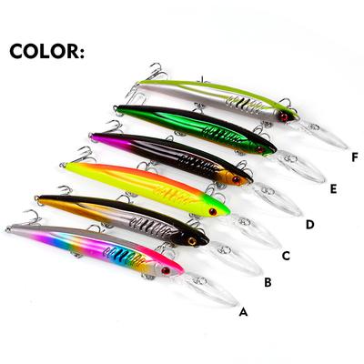 6 tk 12,5 g 15,2 cm Minnow kalastuslant vobler Crankbait 3D Eyes plastist kunstlikud kõvad söödad Peche Bass trolling haugi karpkala landid