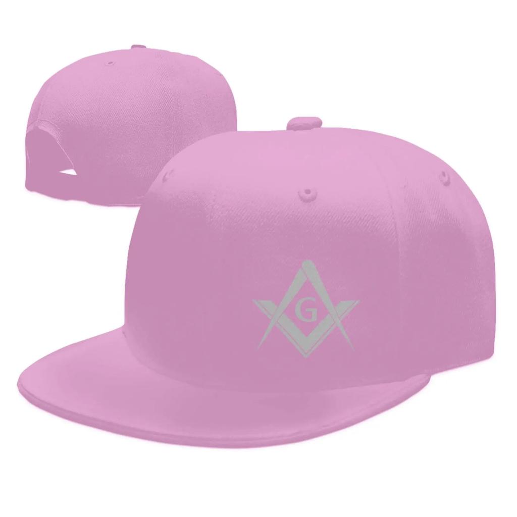 Verstellbare Baseballkappe Trucker-Kappe Unisex/Unisex/Damen - Freimaurer Logo Quadrat und Zirkel 1 Schwarz