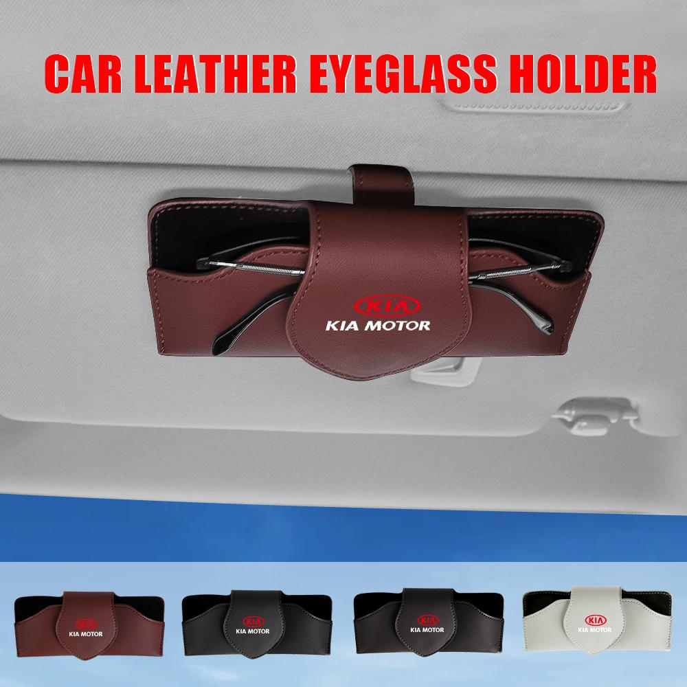 Car Sun Visor Glasses Clip Multifunctional Case Glasses Holder For KIA Rio Ceed Sportage Cerato Soul Sorento Picanto K2 K3 K4 K6 wszj80