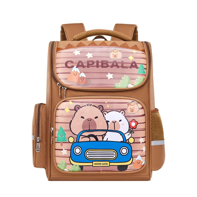 School BagsNew Children's , Cute Cartoon Backpack for Primary School Students In Grades 1-3, Burden Reduction and Spine Protection Space Back.