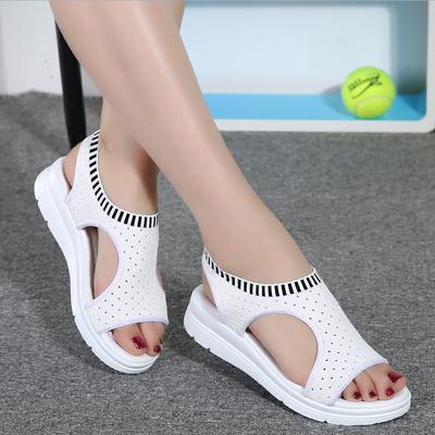 Fashion Beautiful Women Summer Sandals Platform Sandal Shoes Breathable Comfort Shopping Ladies Walking Shoes