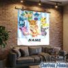 Custom Name Tapestry Pika Tapestry, Unique Design Tapestry, Suitable for Bedroom,Livingroom, Playroom,Heartwarming Fan Holiday Gifts