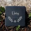 Personalized Pet Memorial Gift Custom Pet Memorial Garden Stone Slate Engraved Garden Slate with Dog Name Dog Loss Gifts