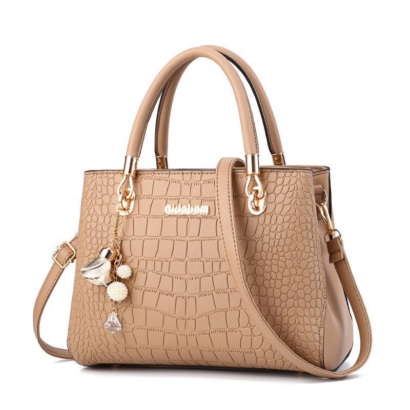 Nová Vysoko kvalitná Dámska Kabelka Mäkká Módna Crossbody Dámska Taška Luxusné Tašky cez Rameno Dámska Dizajnová Tote Vedrová Kabelka